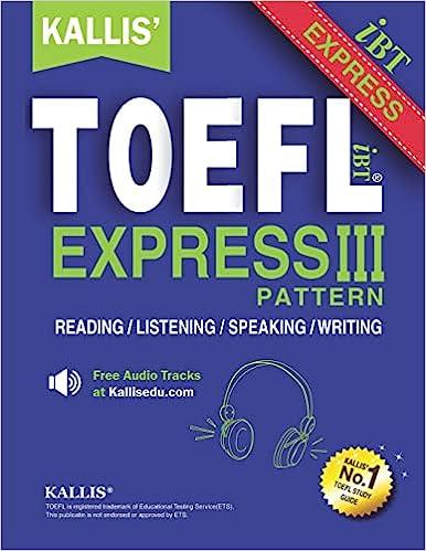 toefl ibt express pattern iii reading listening speaking writing 1st edition kallis edu 1727765494,