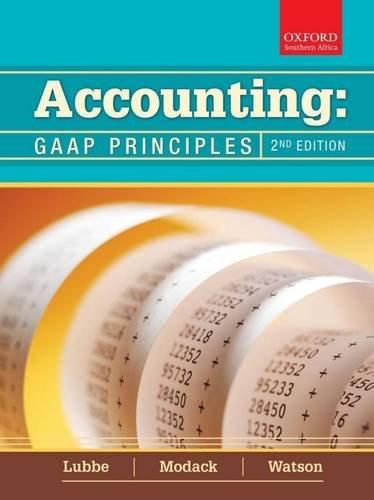 accounting gaap principles 2nd edition alex watson, ilse lubbe, goolam modack 0195981278, 978-0195981278