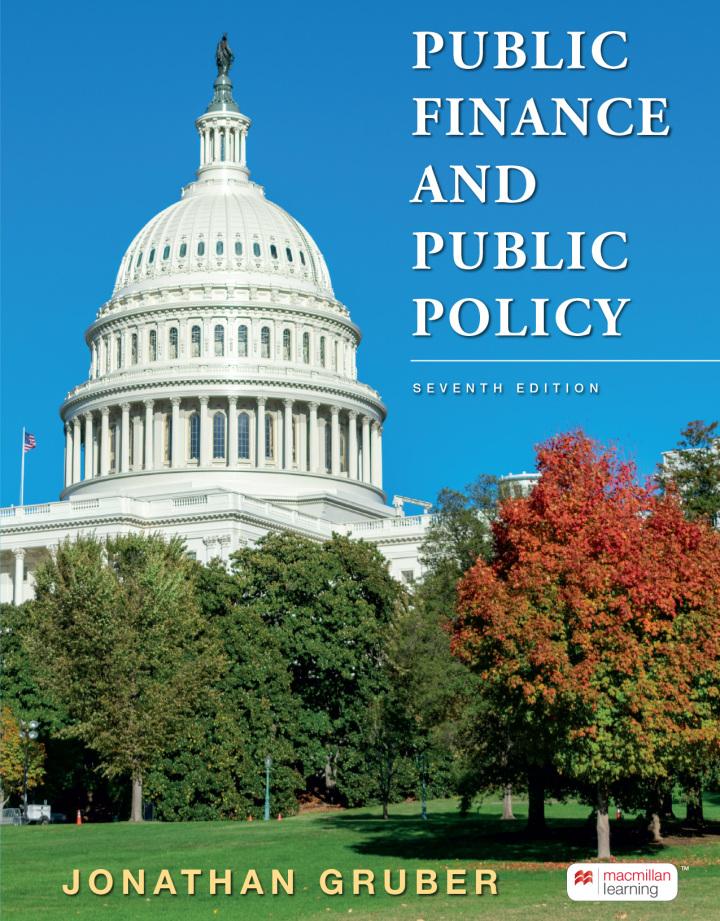 public finance and public policy 7th edition jonathan gruber 1319281109, 9781319281106