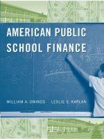 american public school finance 1st edition william a. owings, leslie s. kaplan 0495807834, 9780495807834