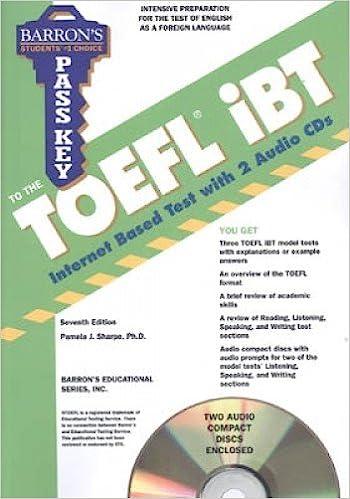 barrons pass key to the toefl ibt internet based test with two audio cds 7th edition pamela sharpe ph.d.