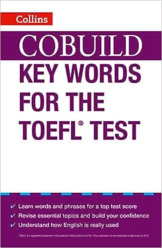 cobuild key words for the toefl test 1st edition harpercollins uk 0007453469, 978-0007453467
