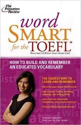 word smart for the toefl how to build and remember an educated and vacabulary 1st edition princeton review