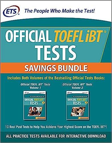 official toefl ibt tests savings bundle 2nd edition educational testing service 126047349x, 978-1260473490