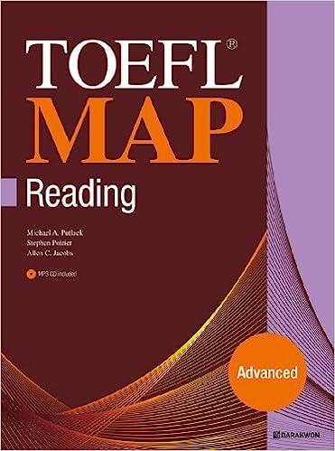toefl map reading advanced 1st edition michael a. putlack, stephen poirier, allen c. jacobs, talib din, mark