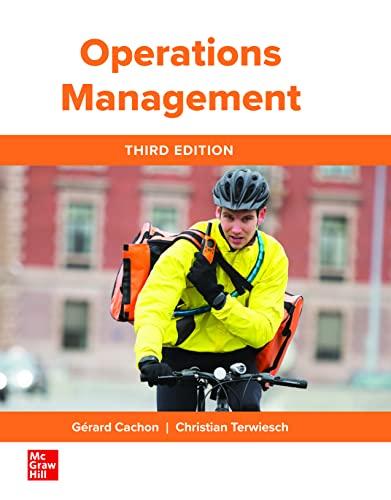operations management 3rd edition gerard cachon, christian terwiesch 1266051708, 978-1266051708