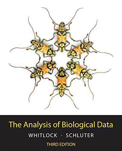 the analysis of biological data 3rd edition michael c. whitlock, dolph schluter 131922623x, 978-1319226237