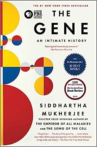 the gene an intimate history 1st edition siddhartha mukherjee 147673352x, 978-1476733524