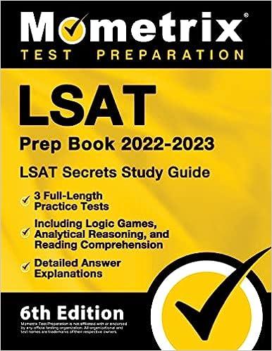lsat prep book lsat secrets study guide 2022-2023 6th edition matthew bowling 1516719964, 978-1516719969