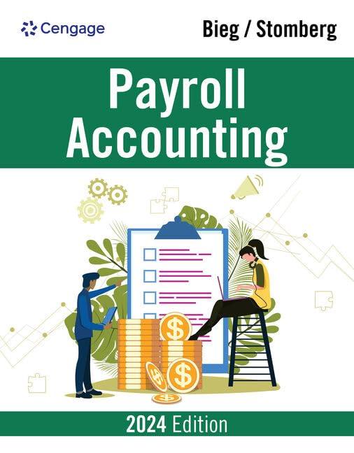 payroll accounting 2024 34th edition bernard j bieg, bridget stomberg 0357901061, 978-0357901069