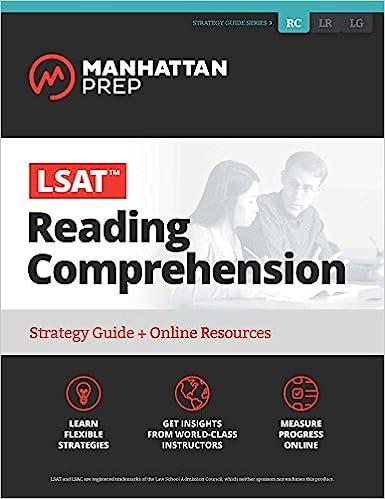 lsat reading comprehension strategy guide online resources 1st edition manhattan prep 1506207359,
