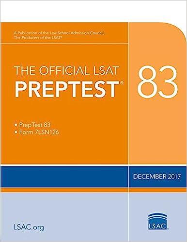 the official lsat prep test 83 2017 edition law school admission council 0998339768, 978-0998339764