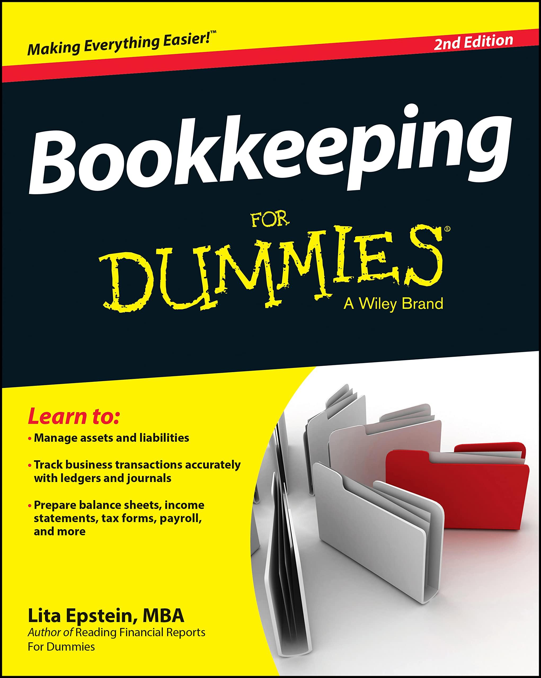 bookkeeping for dummies 2nd edition lita epstein 1118950364, 978-1118950364