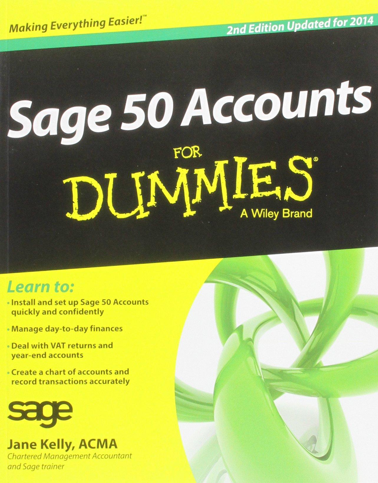 sage 50 accounts for dummies 2nd edition jane kelly 1118308581, 978-1118308585