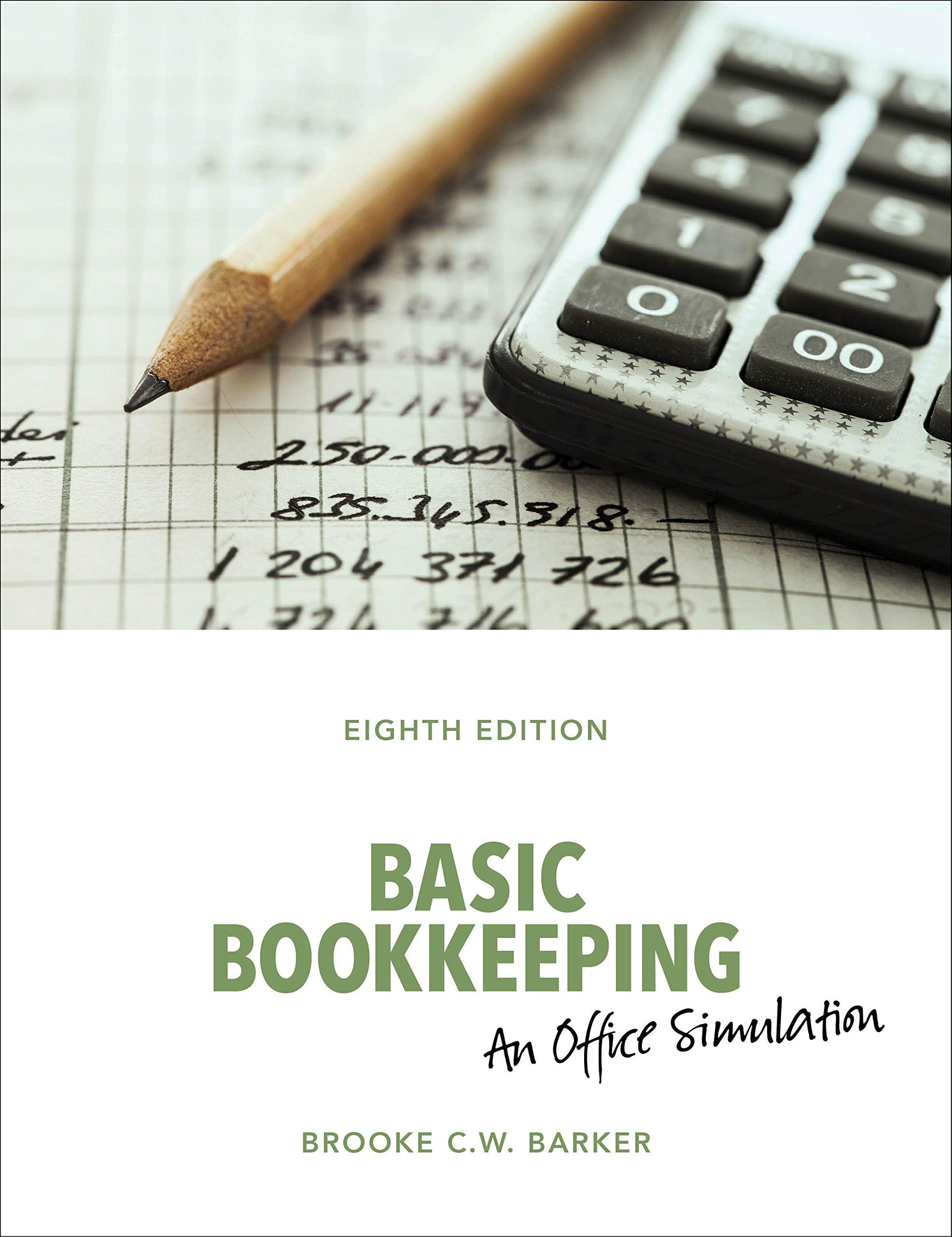 basic bookkeeping an office simulation 8th edition brooke barker 0176721223, 978-0176721220