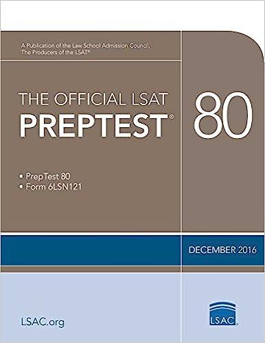 the official lsat prep test 80 2016 edition law school admission council 0998339709, 978-0998339702