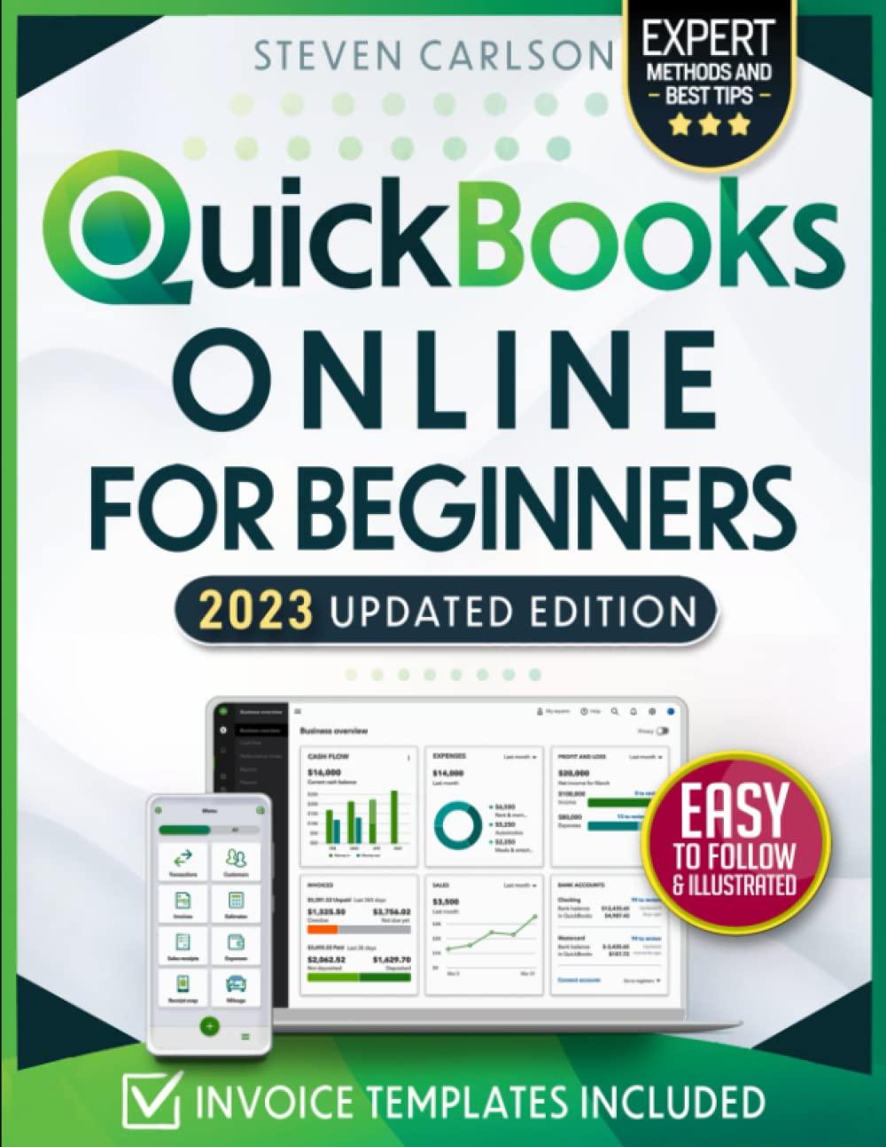 quickbooks online for beginners 2023rd edition steven carlson b0bqy4rp4s, 979-8369780794