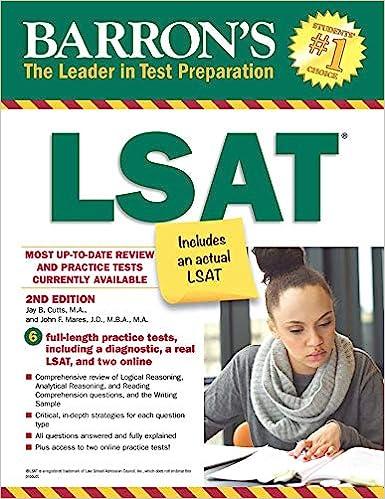 barrons lsat most up to date review and practice tests currently available 2nd edition jay b. cutts m.a, john