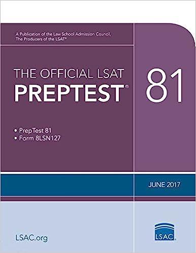 the official lsat prep test 81 2017 edition law school admission council 0998339725, 978-0998339726