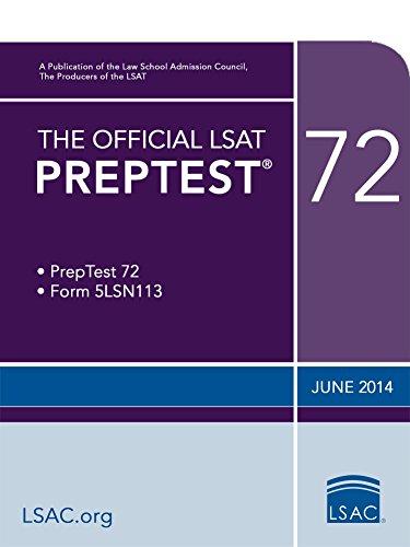 the official lsat prep test 72 2014 edition law school admission council 0986045527, 978-0986045523
