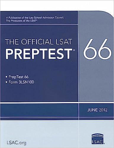 the official lsat prep test 66 2012 edition law school admission council 0984636056, 978-0984636051