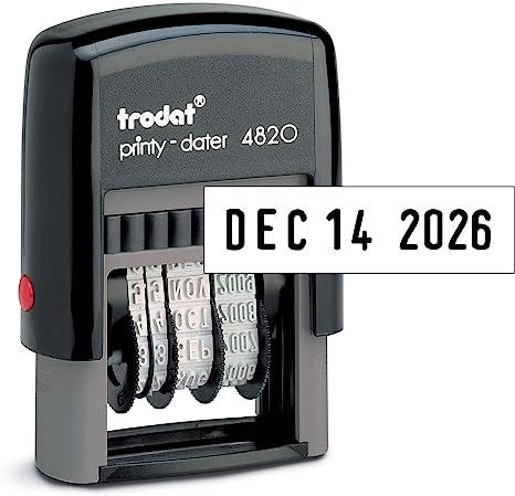 trodat printy self inking date stamp for professional and personal applications  trodat b004hy49kw