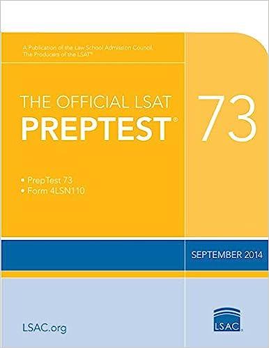the official lsat prep test 73 2014 edition law school admission council 0986045535, 978-0986045530