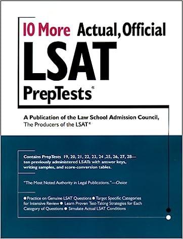 10 more actual official lsat preptests 1st edition law school admission council 0942639804, 978-0942639803
