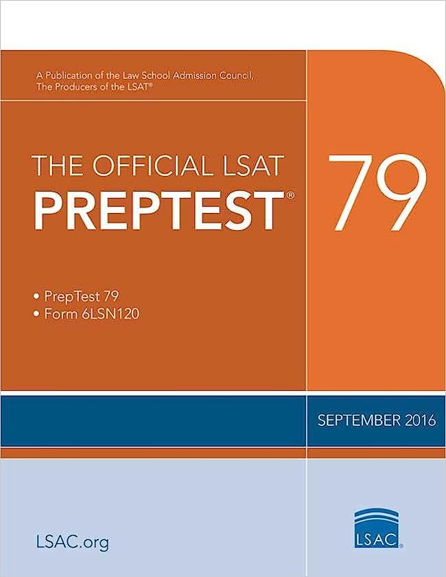 the official lsat preptest 79 2016 edition law school admission council 0986086274, 978-0986086274