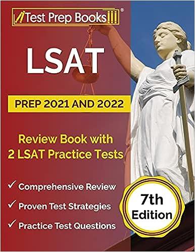 lsat prep review book with 2 lsat practice tests 2021 - 2022 7th edition joshua rueda 1637759126,
