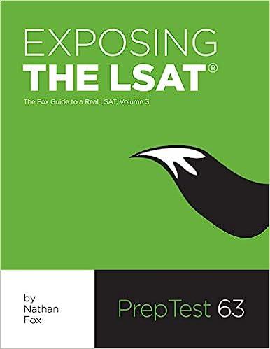 exposing the lsat the fox guide to a real lsat pretest 63 volume 3 1st edition nathan fox 0983850526,