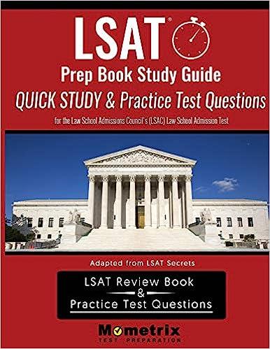 lsat prep book study guide quick study and practice test questions for the law school admissions councils