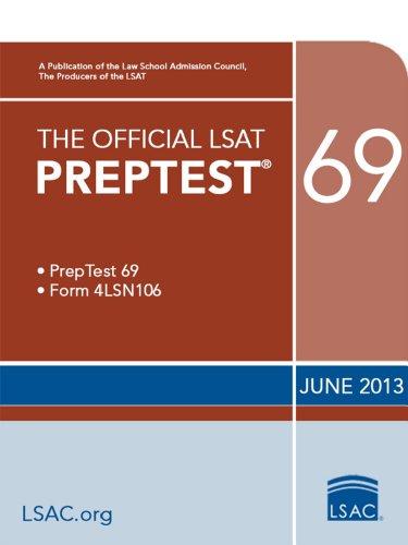the official lsat prep test 69 2013 edition law school admission council 0984636080, 978-0984636082
