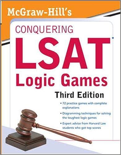 conquering lsat logic games 3rd edition curvebreakers 0071717889, 978-0071717885