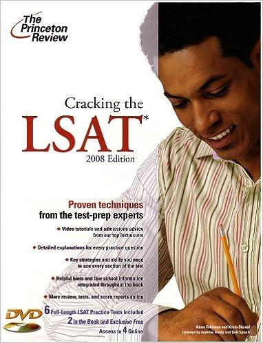 cracking the lsat proven techniques from the test prep expert 2008 edition princeton review 0375766138,