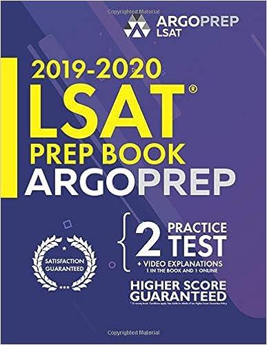 lsat prep book by argoprep with 2 practice tests 2019-2020 2019 edition argo brothers, argoprep 194675594x,
