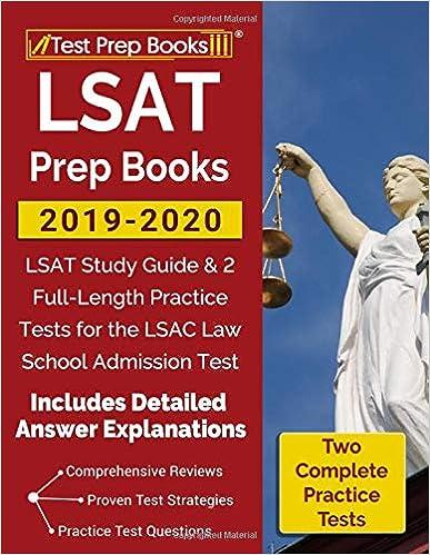 lsat prep books lsat study guide and 2 full length practice tests for the lsac law school admission test