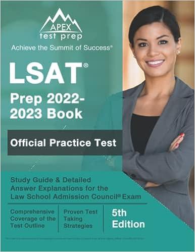 lsat prep book official practice test study guide and detailed answer explanations for the law school