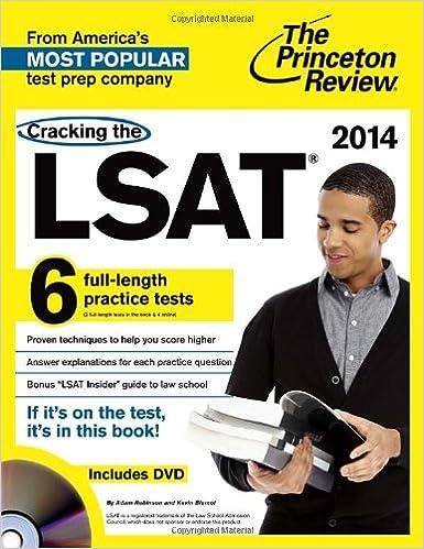 cracking the lsat with 6 practice tests 2014 2014 edition princeton review 0307945685, 978-0307945686