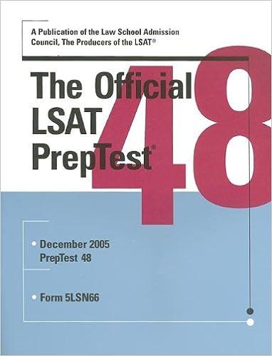 the official lsat preptest 48 1st edition wendy margolis 0976024543, 978-0976024545