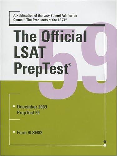 The Official LSAT Preptest 59