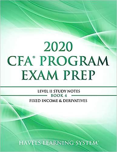 cfa program exam prep level ii study notes book 4 fixed income and derivatives 2020 2020 edition havels