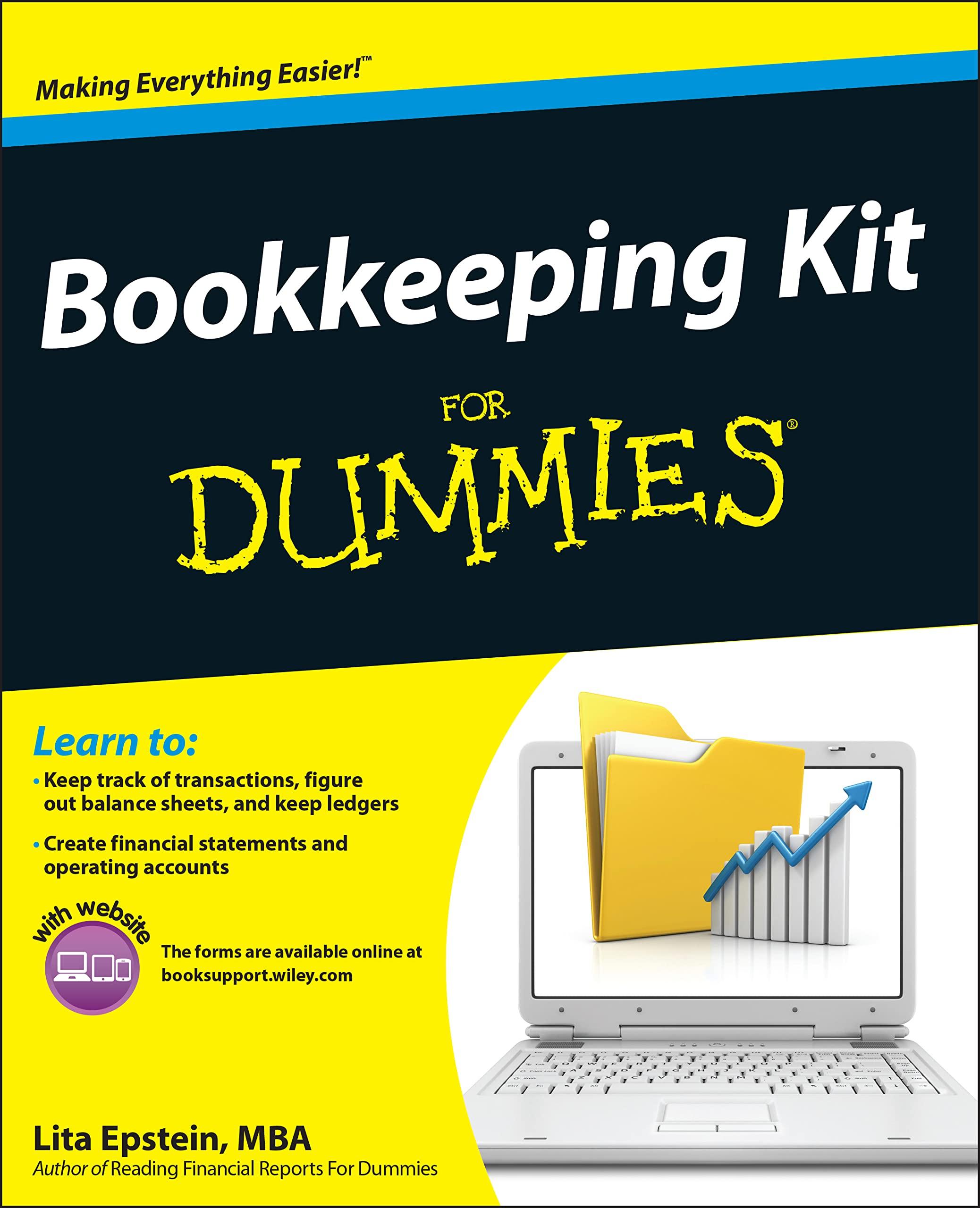 bookkeeping kit for dummies 1st edition lita epstein 1118116453, 978-1118116456