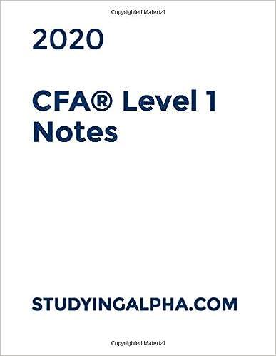 cfa level 1 notes 2020 2020 edition obaidullah jan cfa b084ql43xb, 979-8606971572