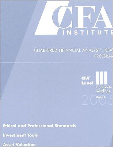 chartered financial analyst cfa program cfa level iii ethical and professional standards investment tools