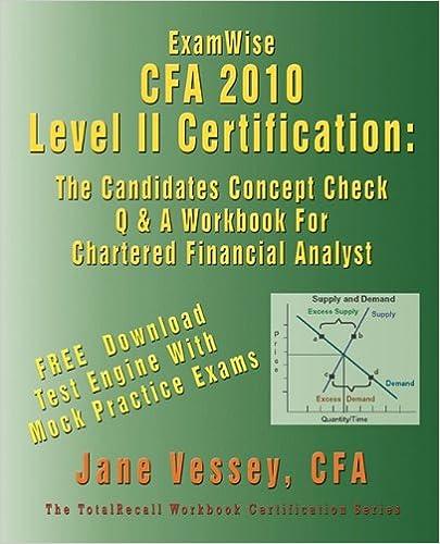 examwise cfa level ii certification the candidates concept check q and a workbook for chartered financial