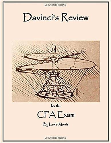 davincis review for the cfa exam 1st edition lewis morris 1535275561, 978-1535275569