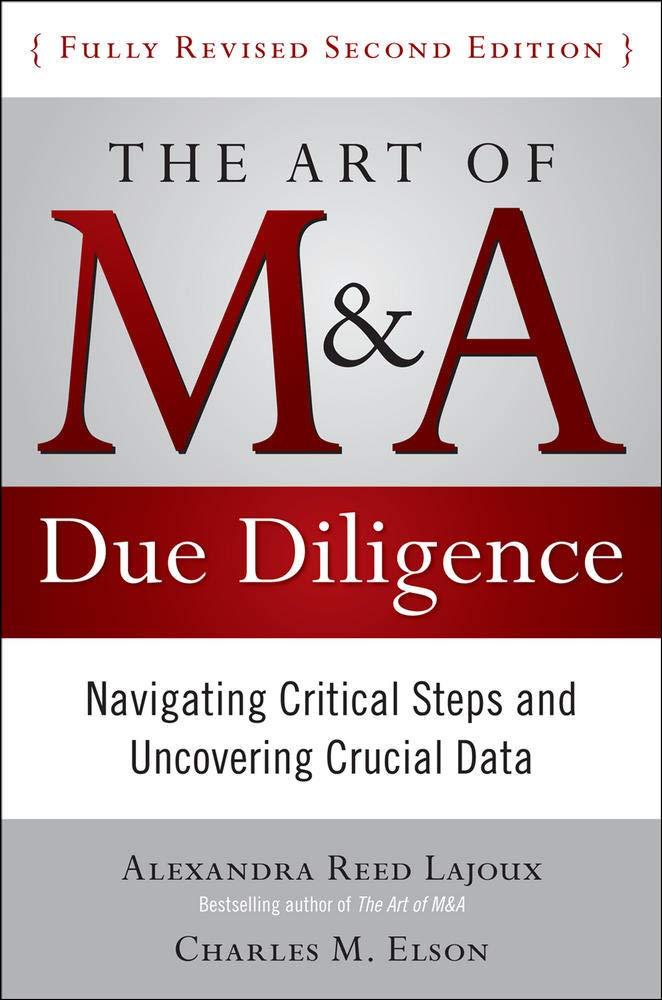 the art of m and a due diligence navigating critical steps and uncovering crucial data 2nd edition alexandra