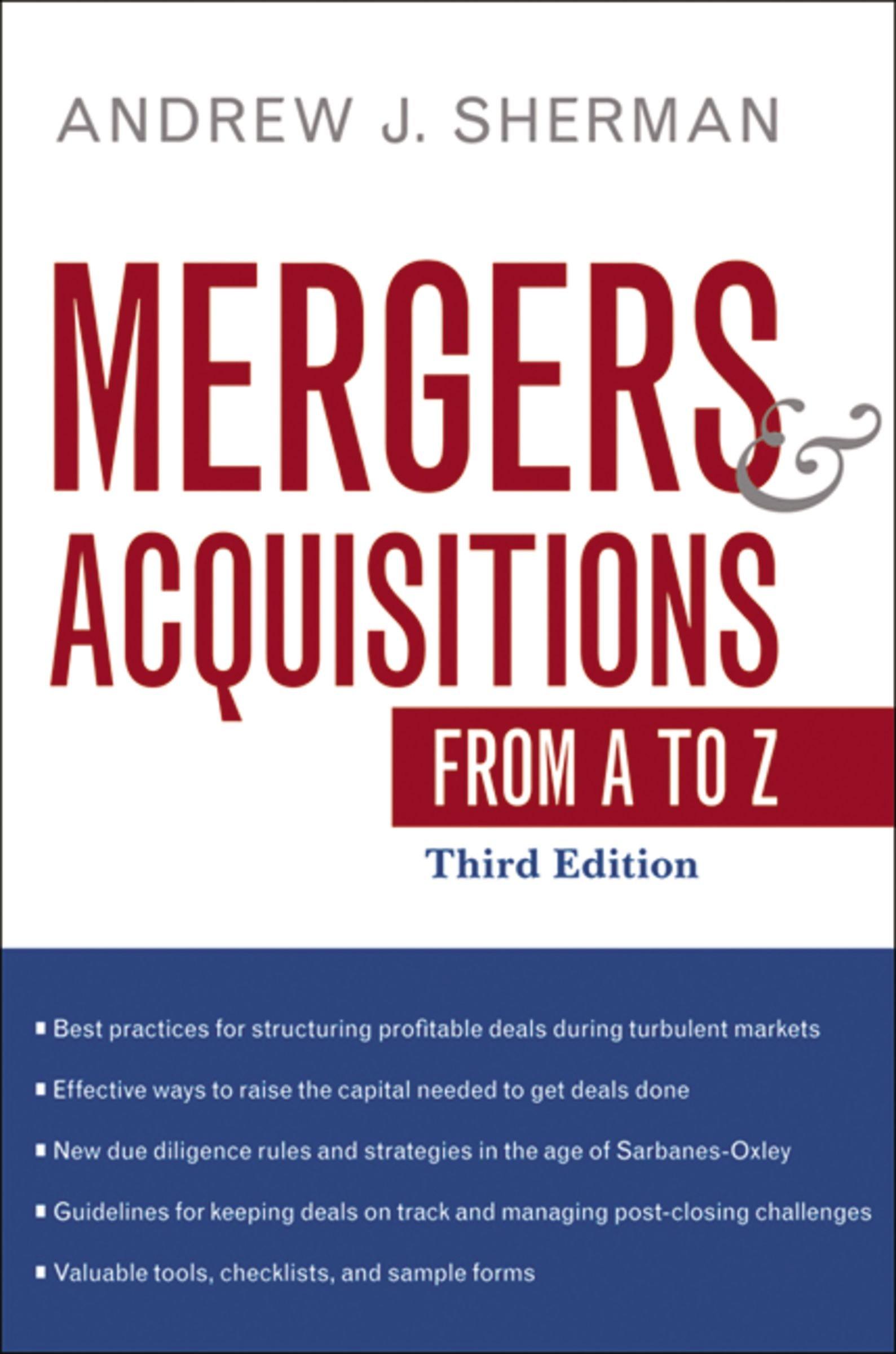 mergers and acquisitions from a to z 3rd edition andrew sherman 0814413838, 978-0814413838