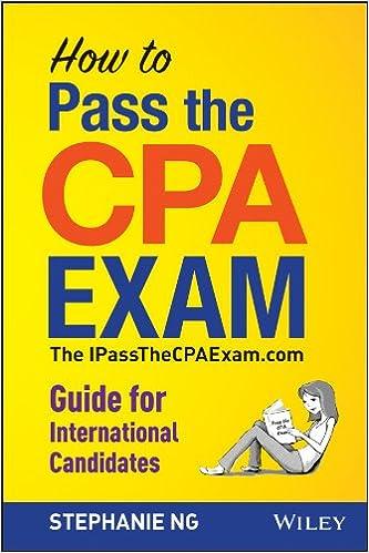 how to pass the cpa exam guide for international candidates 1st edition stephanie ng 1118613228,